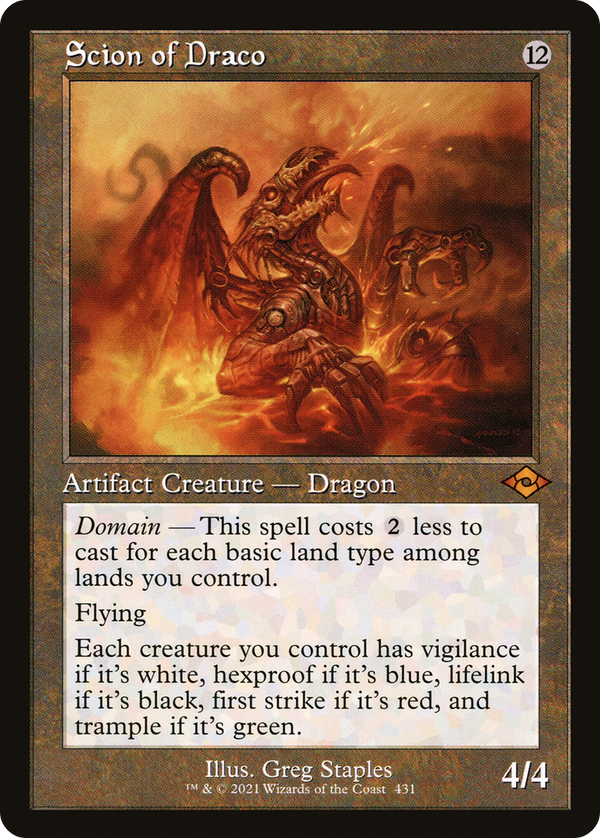 Scion of Draco (Retro Frame) (MH2-431) - Modern Horizons 2 Foil
