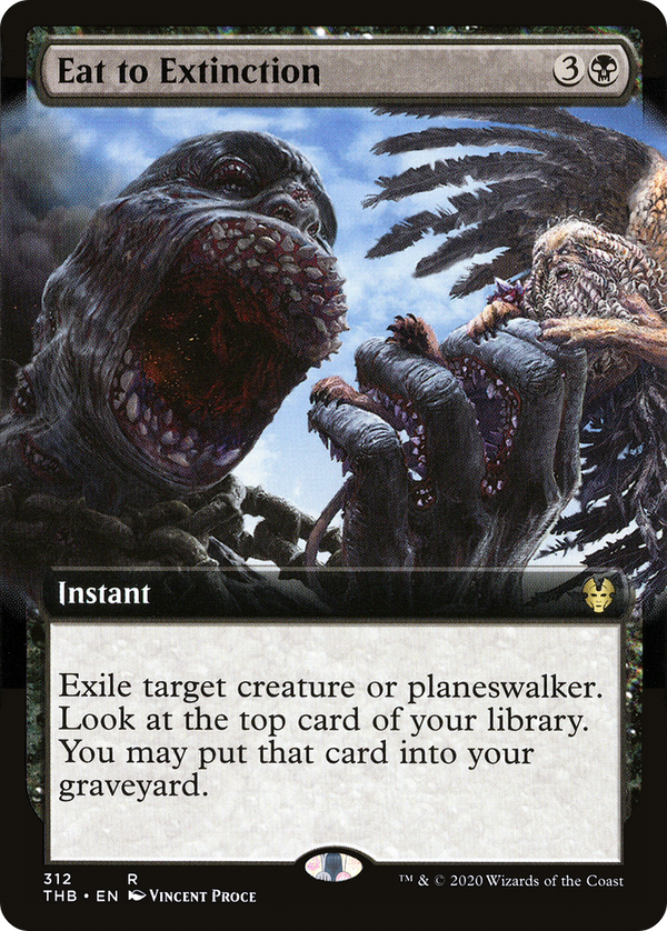 Eat to Extinction (Extended Art) (THB-312) - Theros Beyond Death: (Extended Art)