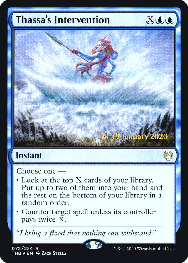 Thassa's Intervention (PRE-072) - Theros Beyond Death Promos Foil