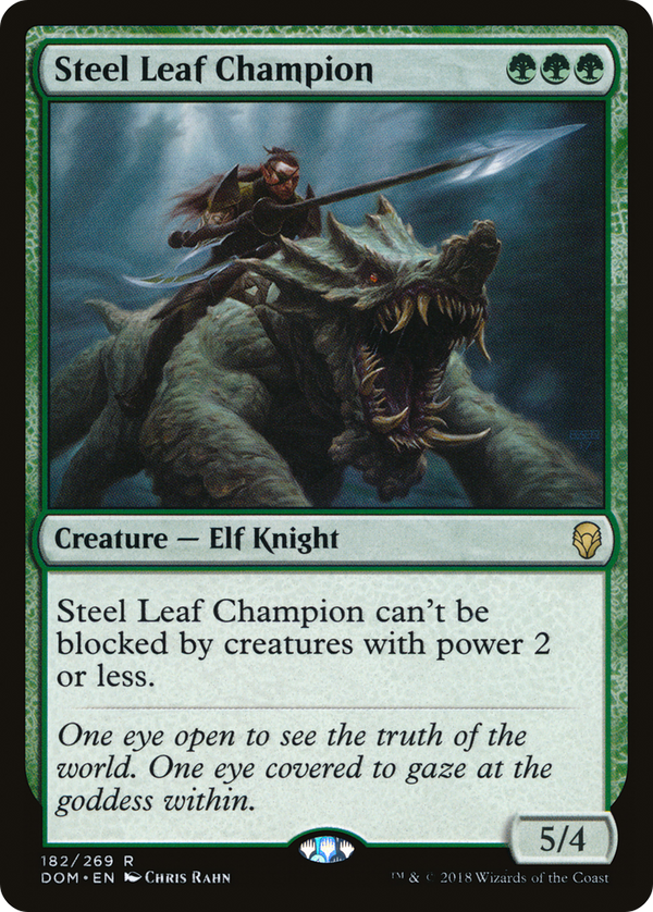 Steel Leaf Champion (DOM-182) - Dominaria Foil