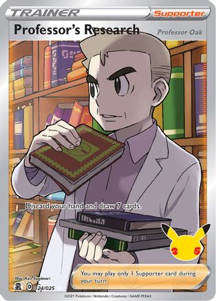 Professor's Research (Full Art) 024  - Holofoil Celebrations - Ultra Rare