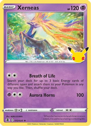 Xerneas 012  - Holofoil Celebrations - Holo Rare