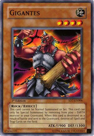 Gigantes (SD7-EN006) - Structure Deck: Invincible Fortress 1st Edition