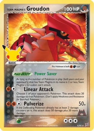 Team Magma's Groudon 009  - Holofoil Celebrations Classic Collection - Classic Collection