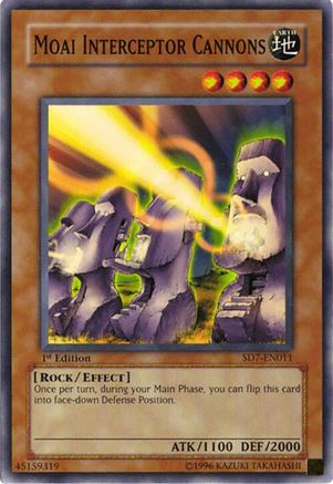 Moai Interceptor Cannons (SD7-EN011) - Structure Deck: Invincible Fortress 1st Edition