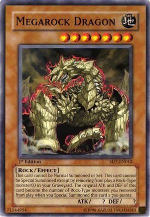 Megarock Dragon (SD7-EN012) - Structure Deck: Invincible Fortress 1st Edition