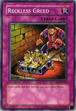 Reckless Greed (SD7-EN031) - Structure Deck: Invincible Fortress 1st Edition