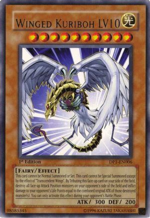 Winged Kuriboh LV10 (DP1-EN006) - Duelist Pack 1: Jaden Yuki 1st Edition