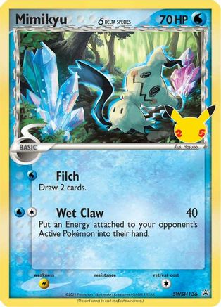 Mimikyu (Delta Species) (Delta Species) - SWSH136 SWSH136  - Holofoil SWSH Sword & Shield Promo Cards - Promo