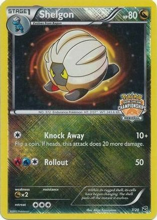 Shelgon - 7/20 (Regional Championships)/20  - Reverse Holofoil League & Championship Cards - Promo