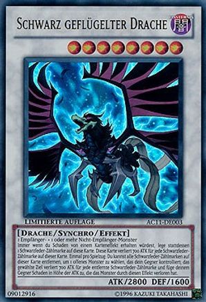 Black-Winged Dragon (German) - "Schwarz geflugelter Drache" (AC11-DE003) - Advent Calendar 2011 (Adventskalender) Limited