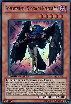 Blackwing - Sirocco the Dawn (German) - "Schwarzflugel - Sirocco die Morgenröte" (AC11-DE013) - Advent Calendar 2011 (Adventskalender) Limited