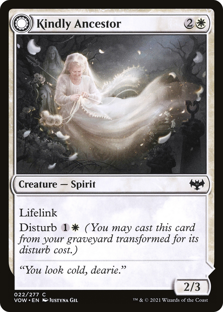 Kindly Ancestor (VOW-022) - Innistrad: Crimson Vow: (Double Faced Transform)