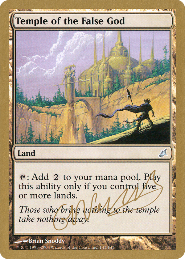 Temple of the False God - 2004 Gabriel Nassif (SCG) (WCD-) - World Championship Decks 2004