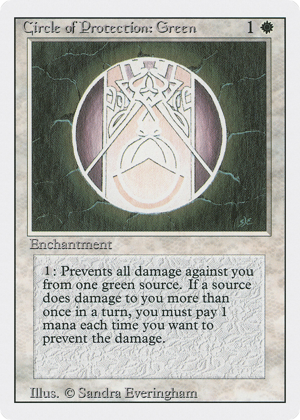 Circle of Protection: Green (3ED-) - Revised Edition
