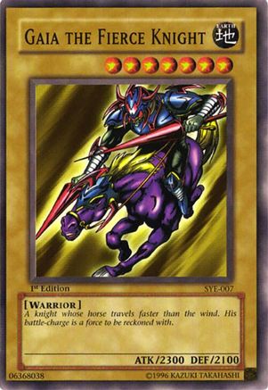 Gaia The Fierce Knight (SYE-007) - Starter Deck: Yugi Evolution 1st Edition