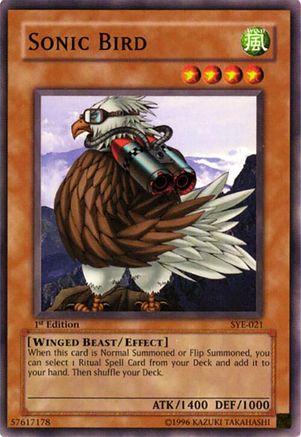 Sonic Bird (SYE-021) - Starter Deck: Yugi Evolution 1st Edition