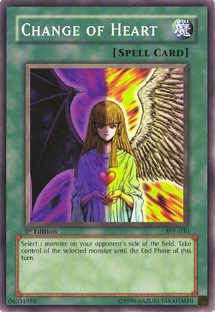 Change of Heart (SYE-030) - Starter Deck: Yugi Evolution 1st Edition