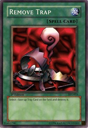 Remove Trap (SYE-033) - Starter Deck: Yugi Evolution 1st Edition