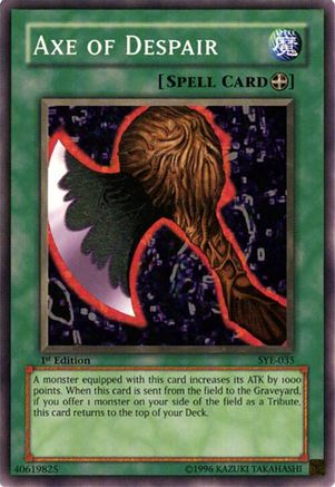 Axe of Despair (SYE-035) - Starter Deck: Yugi Evolution Unlimited