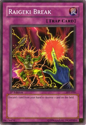 Raigeki Break (SYE-050) - Starter Deck: Yugi Evolution Unlimited