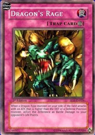 Dragon's Rage (SD1-EN024) - Structure Deck: Dragon's Roar Unlimited