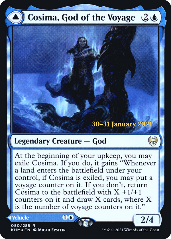 Cosima, God of the Voyage (PRE-050) - Kaldheim Promos Foil