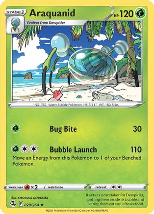 Araquanid 020  SWSH08 Fusion Strike - Rare