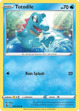 Totodile 055  SWSH08 Fusion Strike - Common