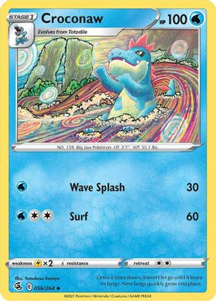 Croconaw 056  SWSH08 Fusion Strike - Uncommon