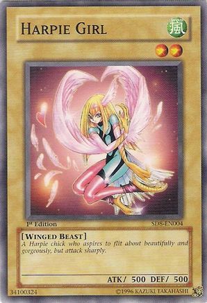 Harpie Girl (SD8-EN004) - Structure Deck: Lord of the Storm 1st Edition