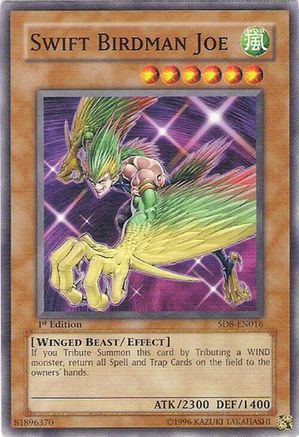 Swift Birdman Joe (SD8-EN016) - Structure Deck: Lord of the Storm 1st Edition