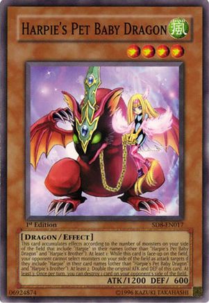 Harpie's Pet Baby Dragon (SD8-EN017) - Structure Deck: Lord of the Storm 1st Edition