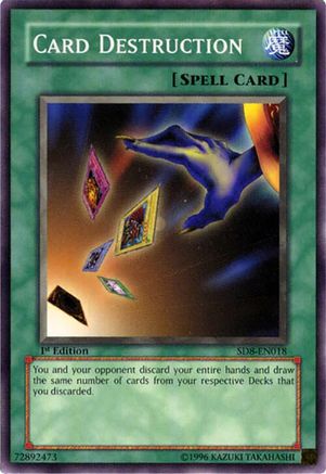 Card Destruction (SD8-EN018) - Structure Deck: Lord of the Storm 1st Edition