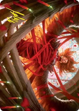 Sigarda's Imprisonment Art Card (Gold-Stamped Signature) (ASVOW-016) - Art Series: Innistrad: Crimson Vow