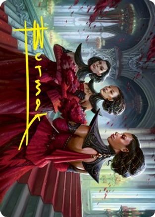 Olivia's Attendants Art Card (Gold-Stamped Signature) (ASVOW-047) - Art Series: Innistrad: Crimson Vow