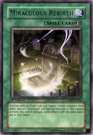 Miraculous Rebirth (CDIP-EN044) - Cyberdark Impact Unlimited
