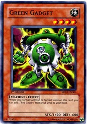 Green Gadget (SD10-EN006) - Structure Deck: Machine Re-Volt 1st Edition