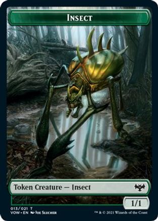 Insect // Treasure Double-Sided Token (VOW-13 // 18) - Innistrad: Crimson Vow Foil