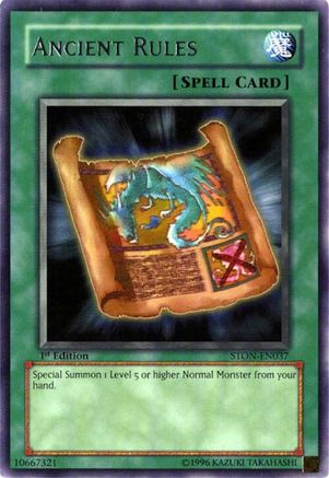 Ancient Rules (STON-EN037) - Strike of Neos Unlimited