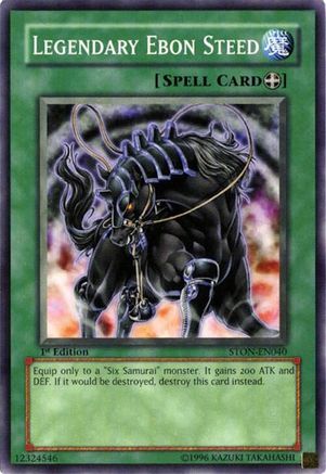 Legendary Ebon Steed (STON-EN040) - Strike of Neos 1st Edition
