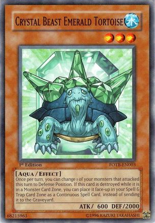 Crystal Beast Emerald Tortoise (FOTB-EN003) - Force of the Breaker Unlimited