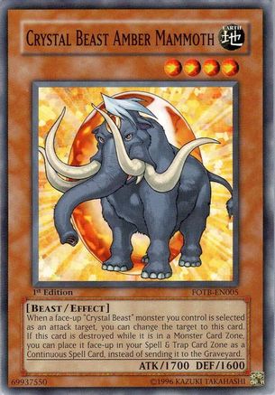 Crystal Beast Amber Mammoth (FOTB-EN005) - Force of the Breaker Unlimited