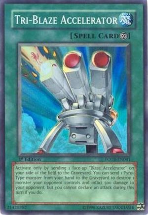Tri-Blaze Accelerator (FOTB-EN041) - Force of the Breaker 1st Edition