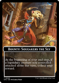 Bounty: Squeakers the Sly // Wanted! (TOTC-040) - Outlaws of Thunder Junction Commander Tokens
