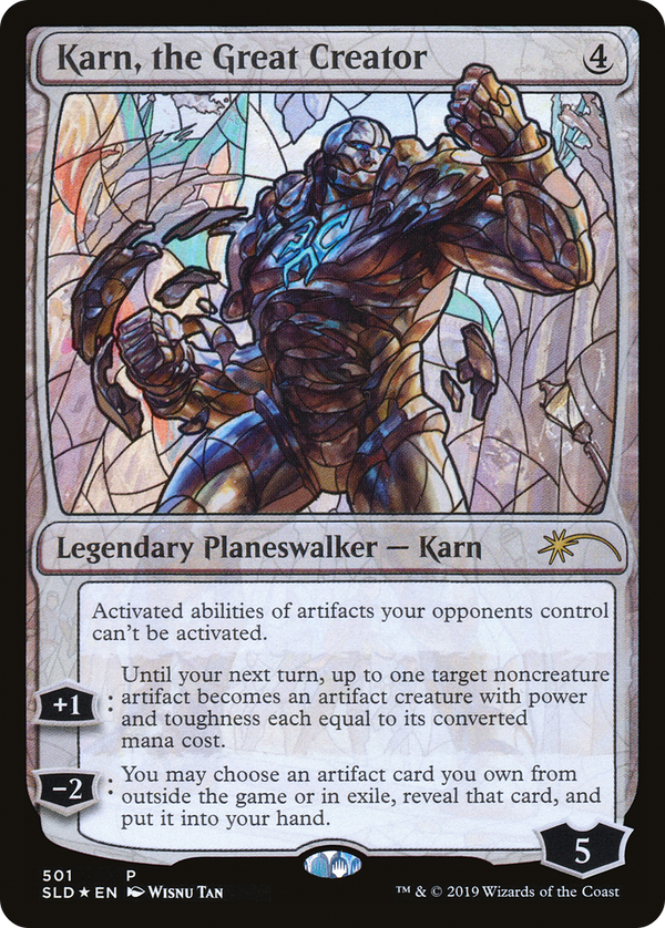 Karn, the Great Creator (Stained Glass) (SLD-501) - Secret Lair Drop Foil