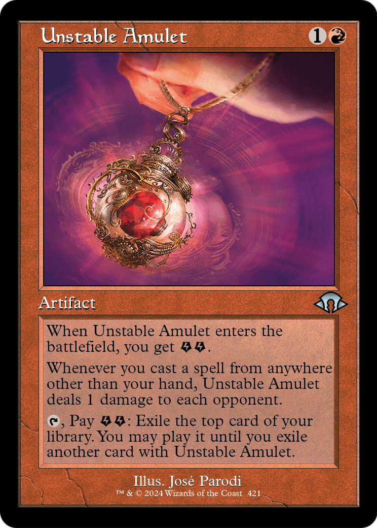 Unstable Amulet (Retro Frame) (MH3-421) - Modern Horizons 3