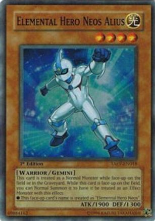 Elemental Hero Neos Alius (TAEV-EN018) - Tactical Evolution 1st Edition