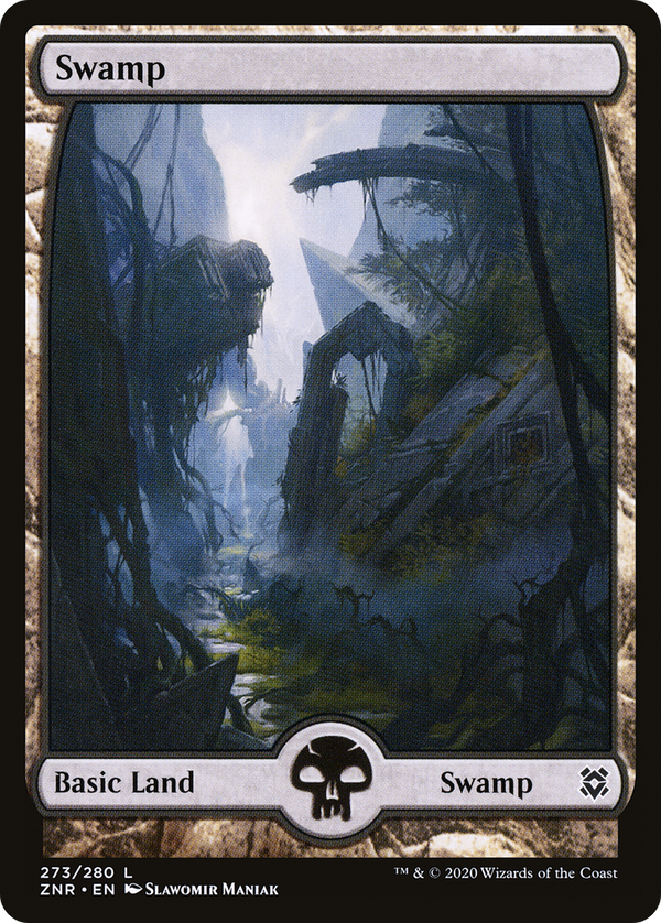 Swamp (273) - Full Art (ZNR-273) - Zendikar Rising: (Full Art)