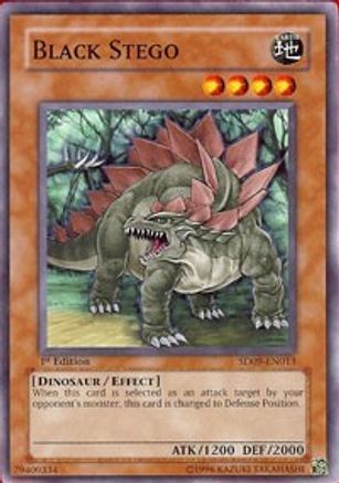 Black Stego (SD09-EN013) - Structure Deck: Dinosaur's Rage 1st Edition